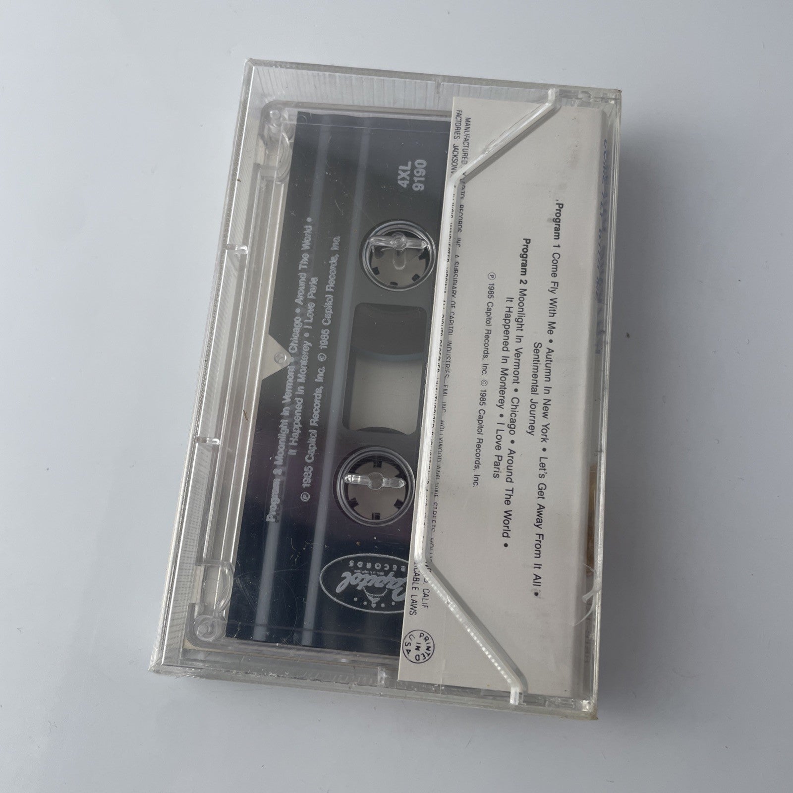 FRANK SINATRA Come Fly With Me Cassette Tape - Capitol Records 1985 New 
