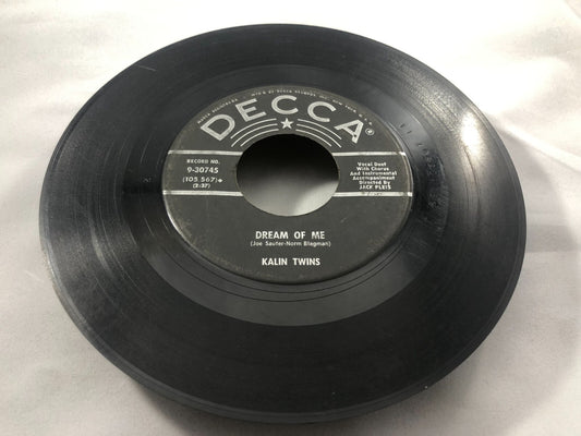 THE KALIN TWINS "Dream of me" "FORGET ME NOT" ROCK NM 45 DECCA 9-30745 G