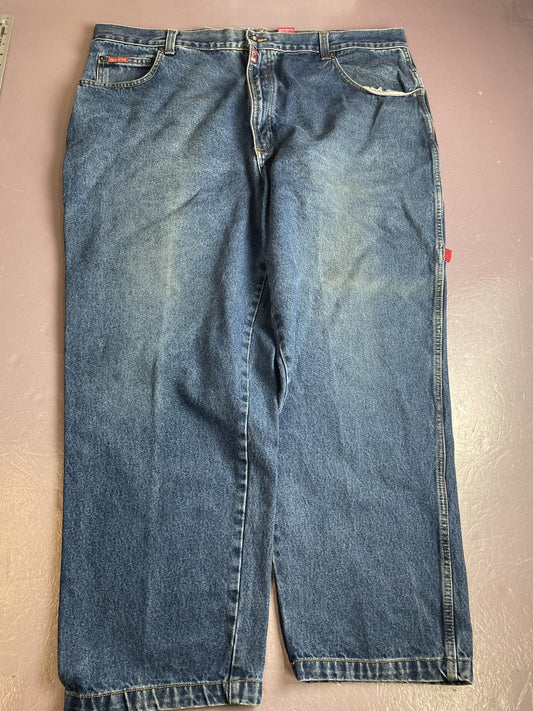 Paco Jeans Jeans Mens 46x30 Blue Wide Leg Relaxed Medium Wash Denim Pants Casual