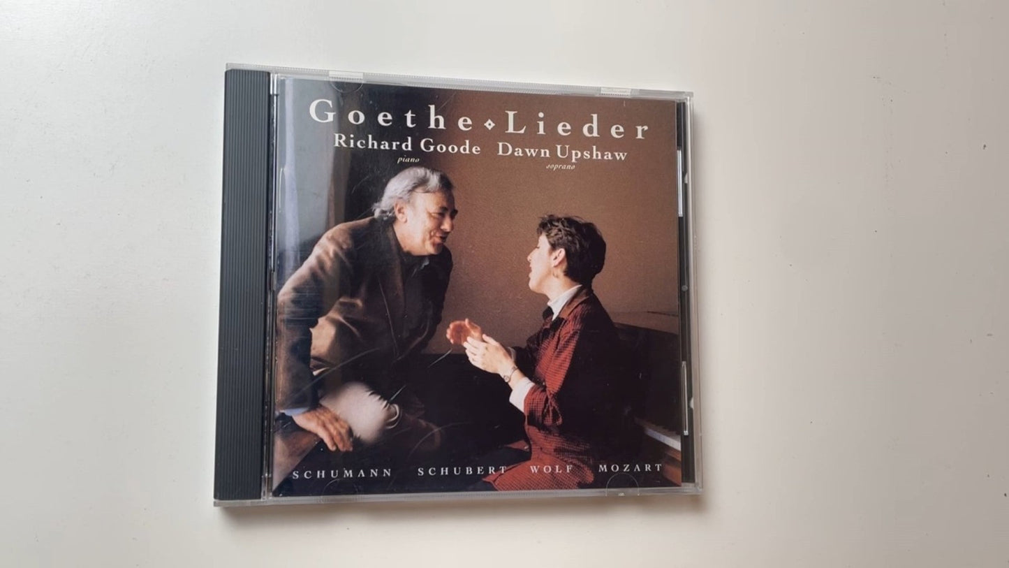 Goethe Lieder Richard Goode Dawn Upshaw CD 1994 Classical Elektra