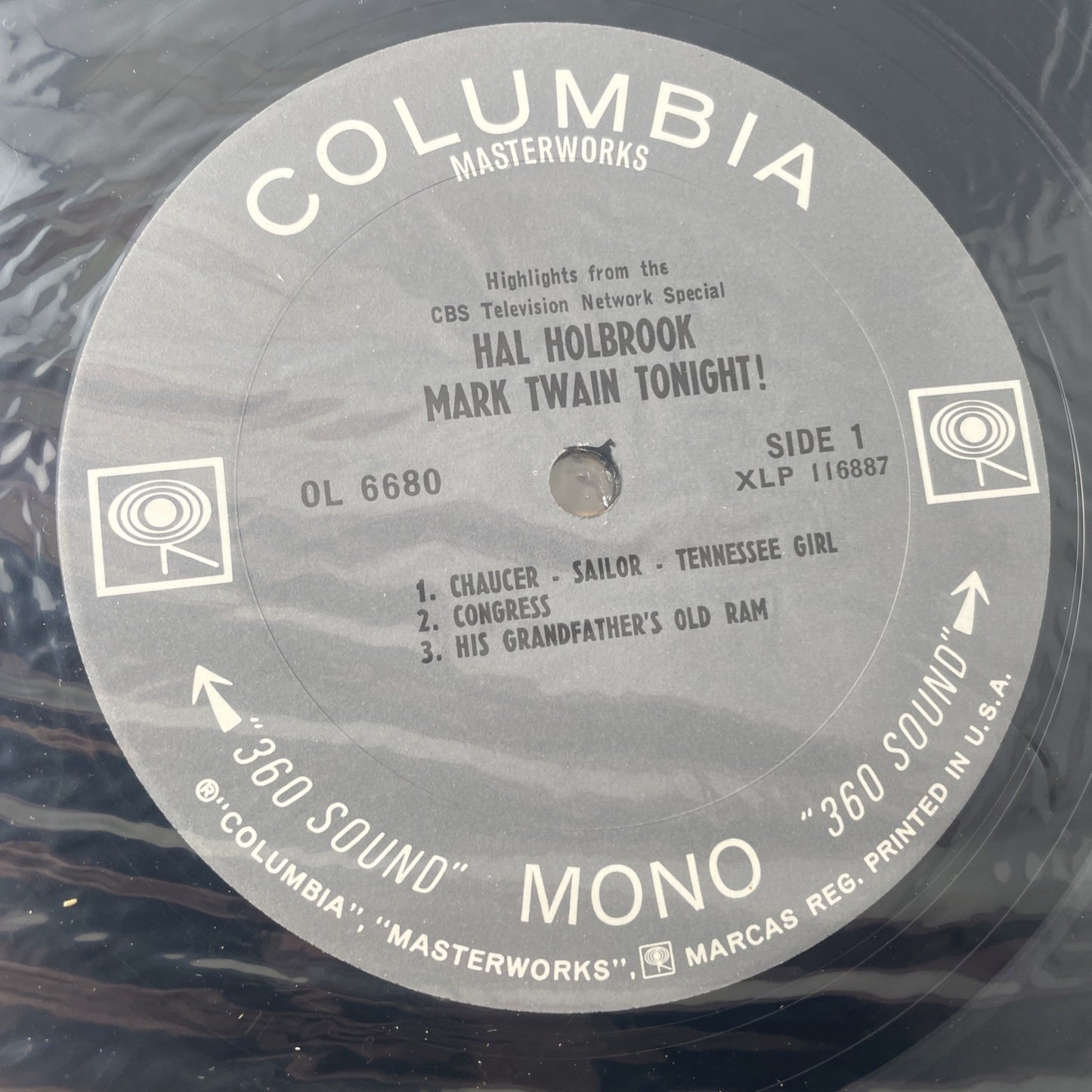 Hal Holbrook Mark Twain Tonight Higlights From The Cbs Special LP Vinyl Record
