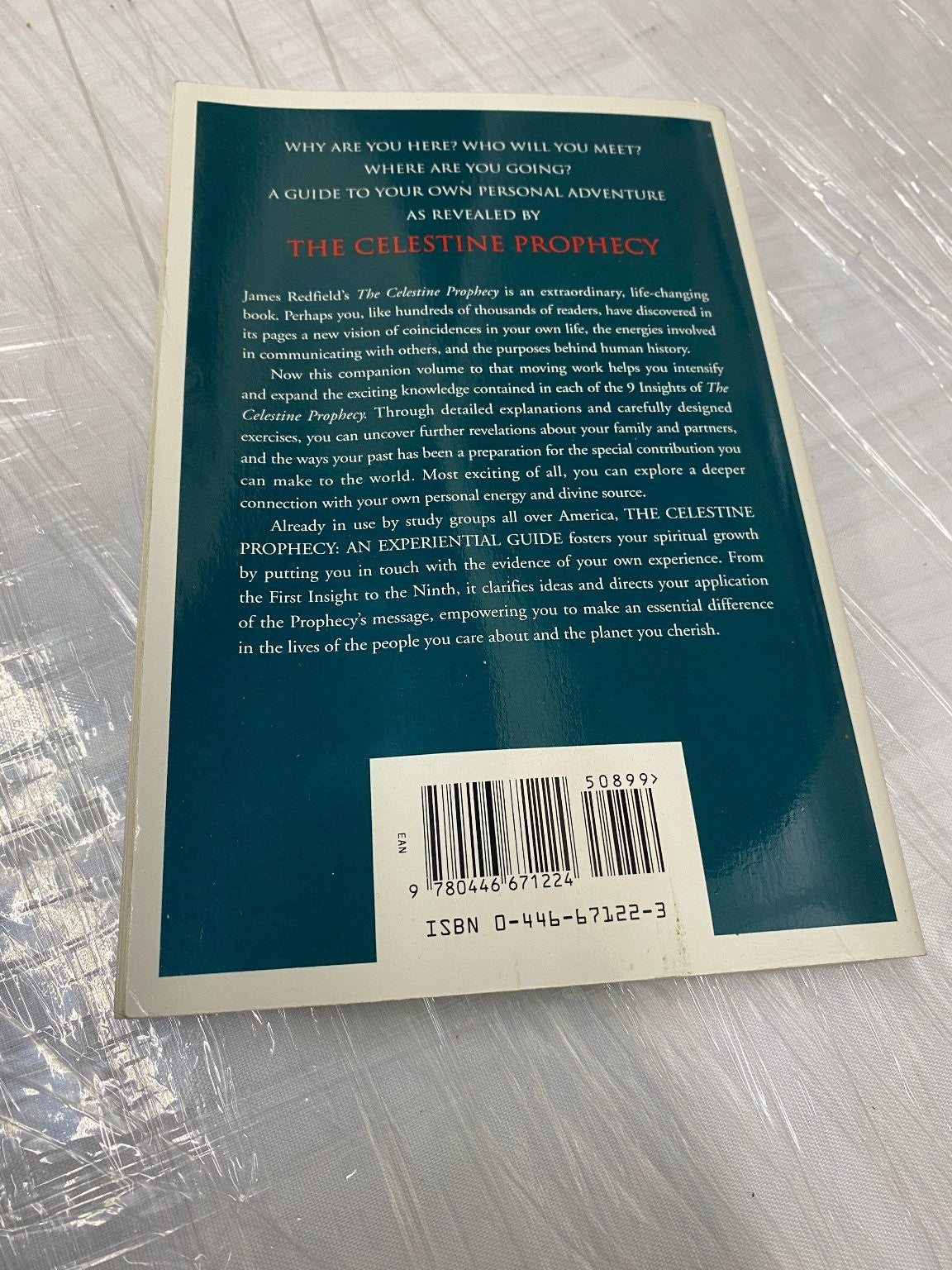 The Celestine Prophecy An Experiential Guide Redfield 1995 First Edition Warner