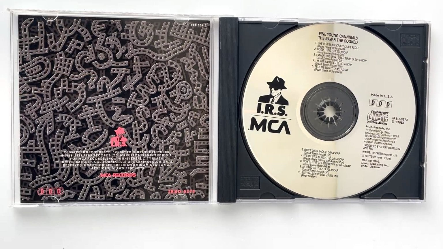 Fine Young Cannibals - The Raw & The Cooked CD 1988 Pop Rock I.R.S.