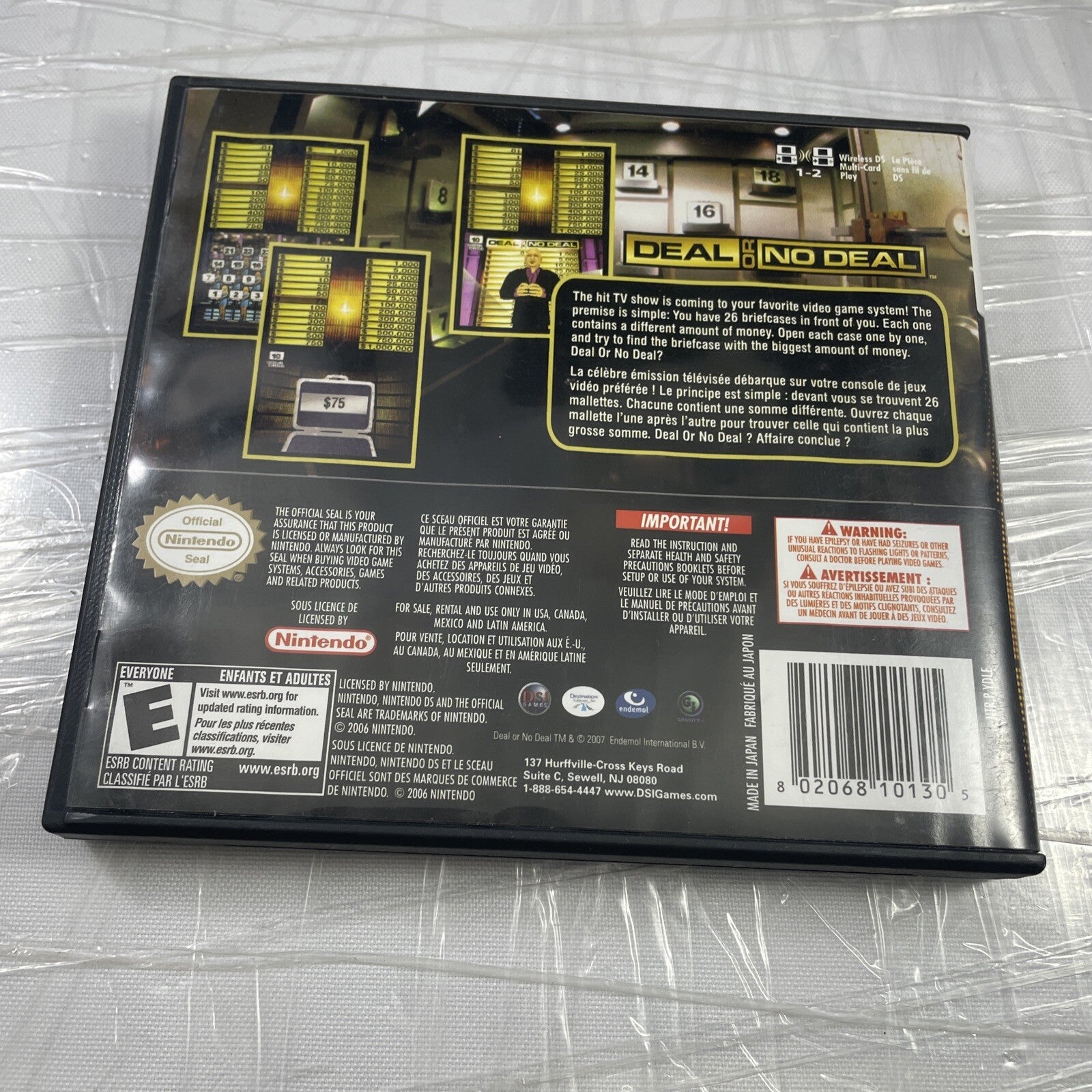 NINTENDO DS DEAL OR NO DEAL: Nintendo DS Game ~ Complete