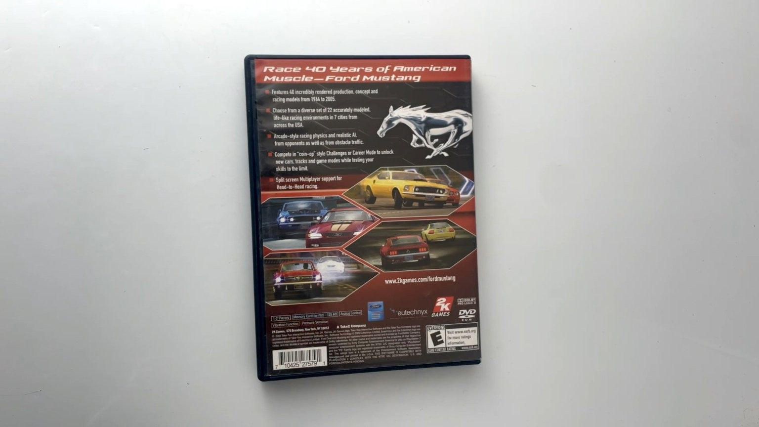 Ford Mustang The Legend Lives PlayStation 2 Video Game Multiplayer