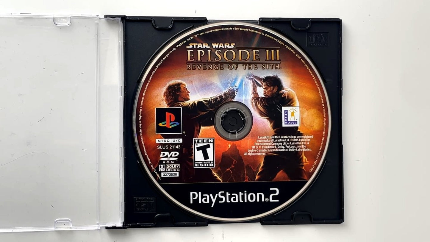 Star Wars Episode III Revenge of the Sith PlayStation 2 Video Game DISC ONLY