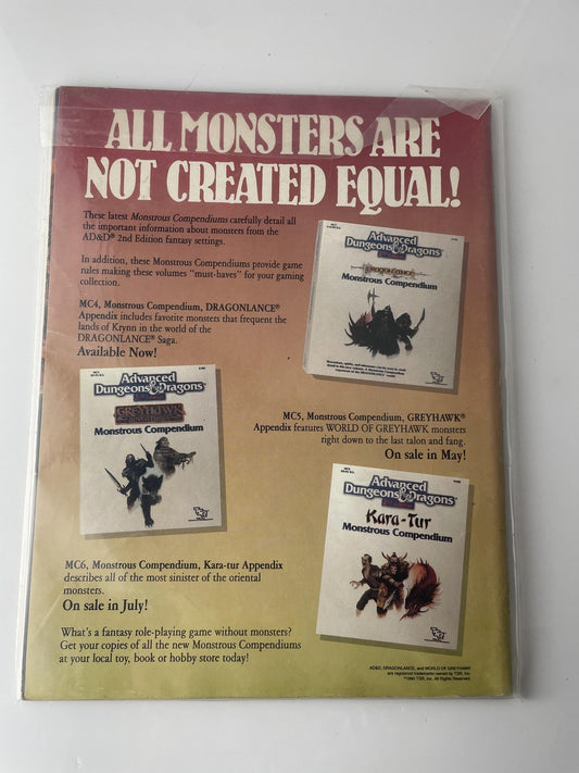 Vintage Dragon Magazine 157 May 1990 Buck Rogers XXVc AD&D D&D TSR RPG Sci-Fi