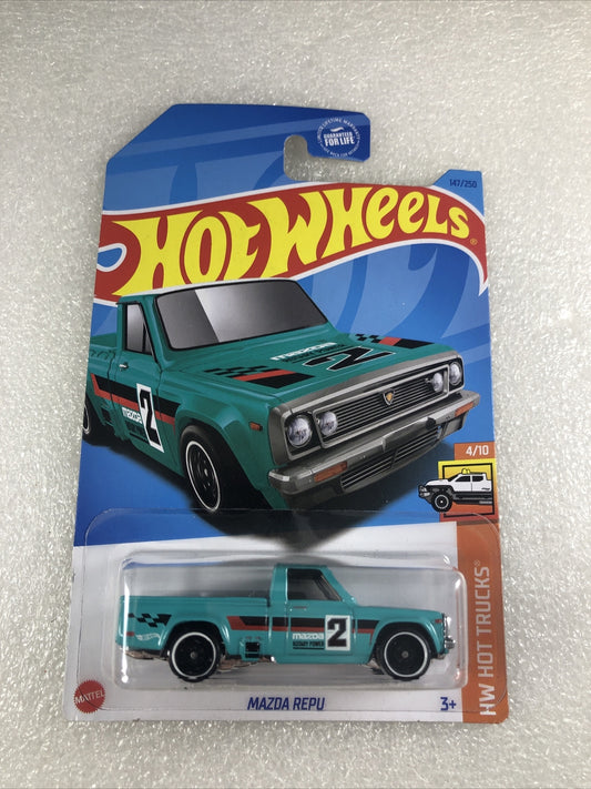 Hot Wheels HW Hot Trucks Mazda Repu Teal Blue 4/10 2021 147/250