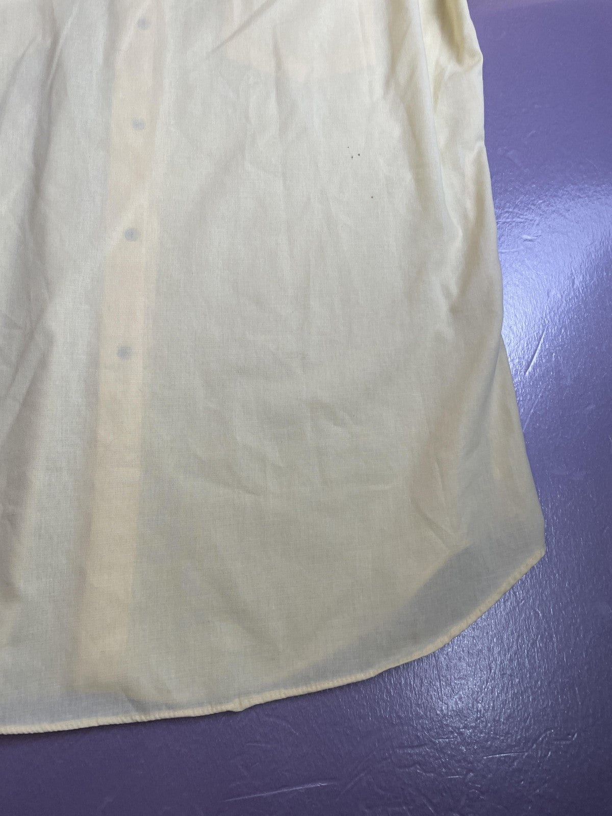 Flying R Ranchwear Western Shirt Mens 16 Yellow Pearl Snap Short Sleeve USA