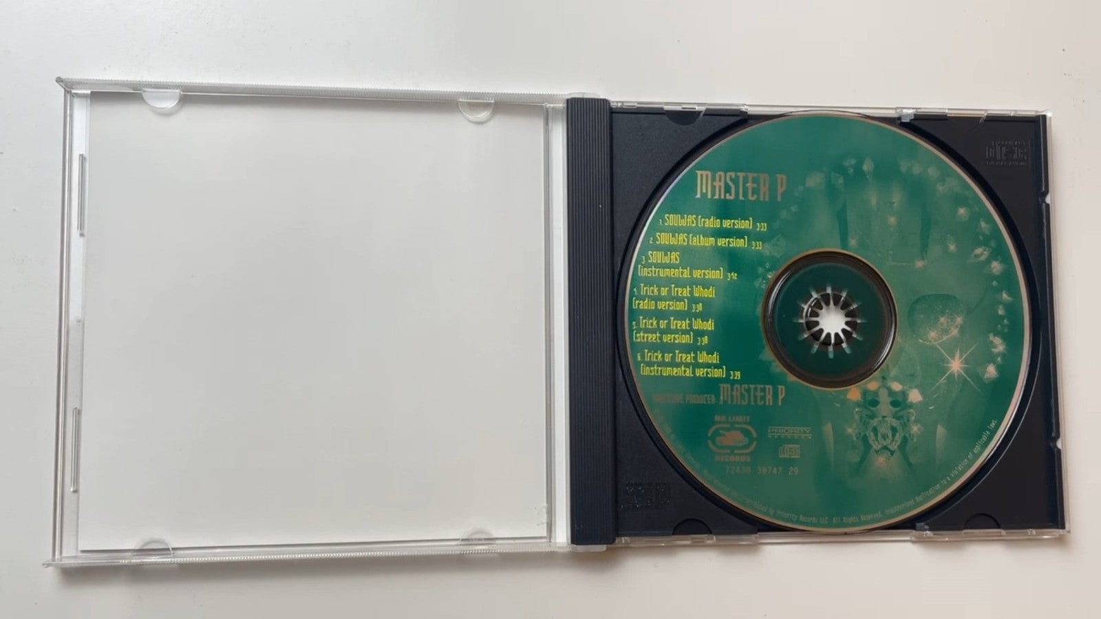 Master P - Souljas / Trick Or Treat Whodi CD 2000 Hip Hop No Limit