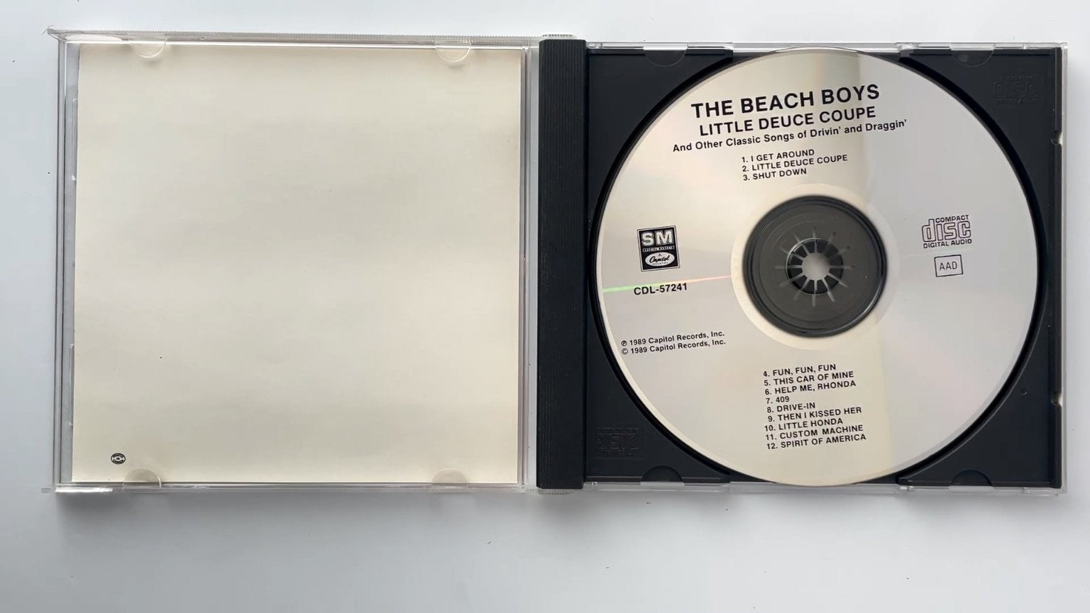 The Beach Boys - Little Deuce Coupe CD 1989 Classic Rock Capitol