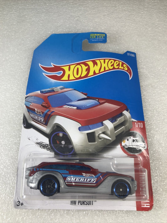 Hot Wheels HW Rescue HW Pursuit 1/10 271/365 Red Toy Car