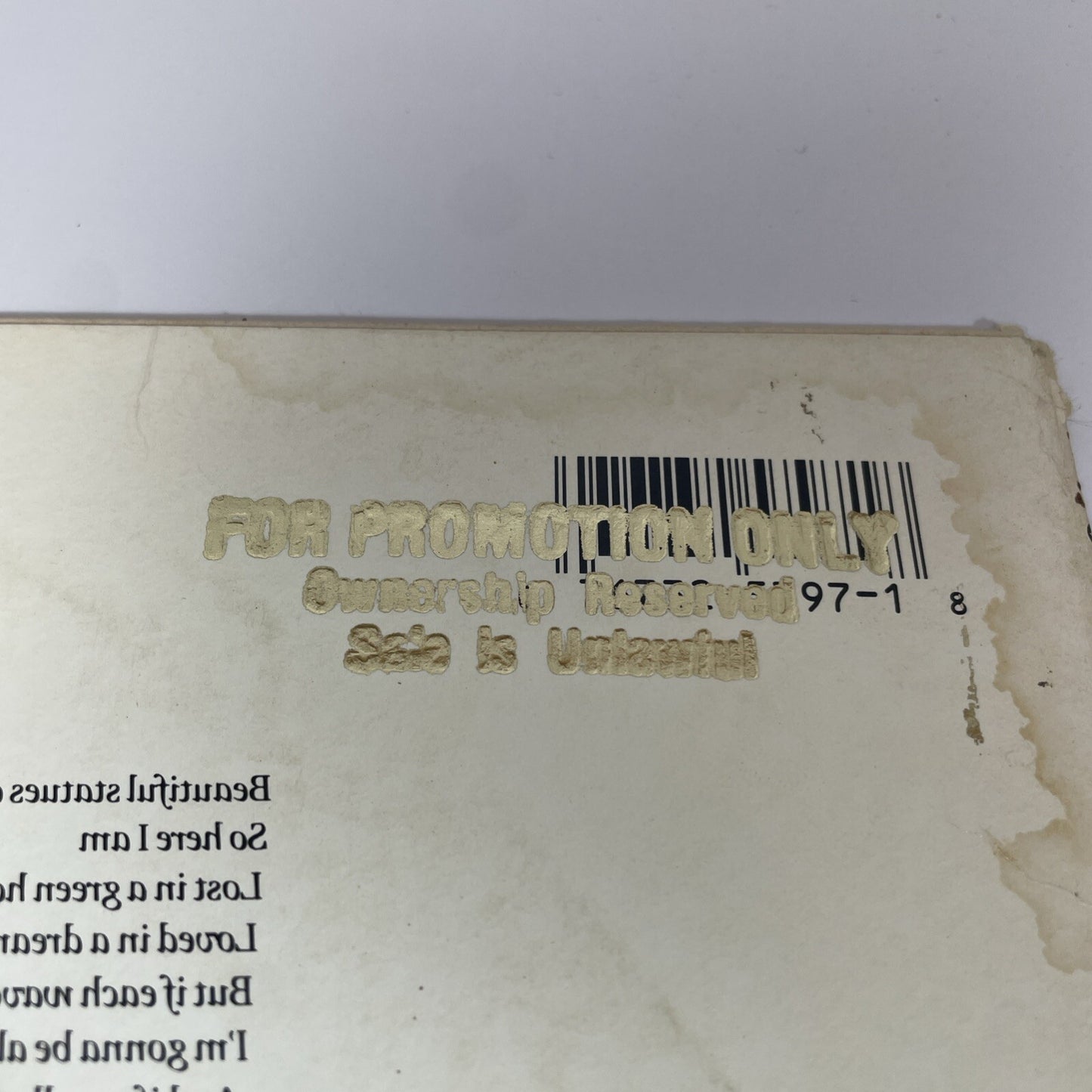 PROMO STAMP DOCTOR & THE MEDICS - LAUGHING AT THE PIECES UK 1986 Vinyl LP Record