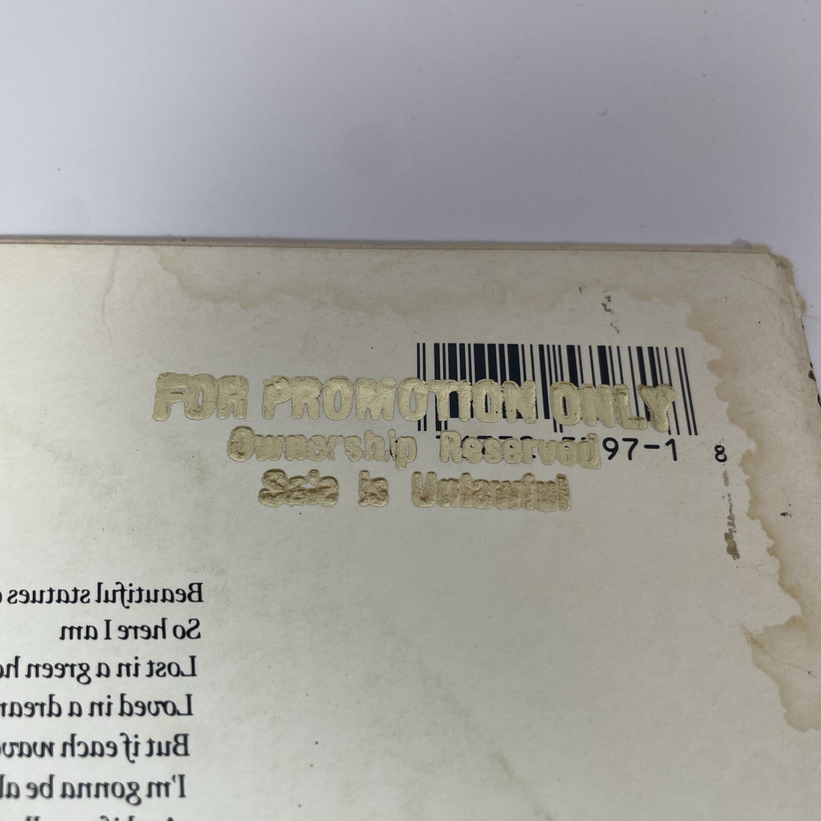 PROMO STAMP DOCTOR & THE MEDICS - LAUGHING AT THE PIECES UK 1986 Vinyl LP Record