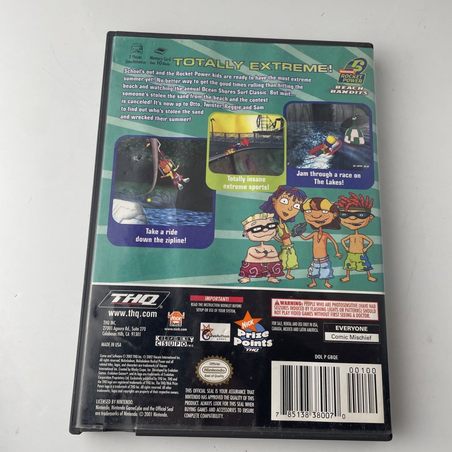 Rocket Power: Beach Bandits (Nintendo GameCube, 2002) Complete CIB Tested