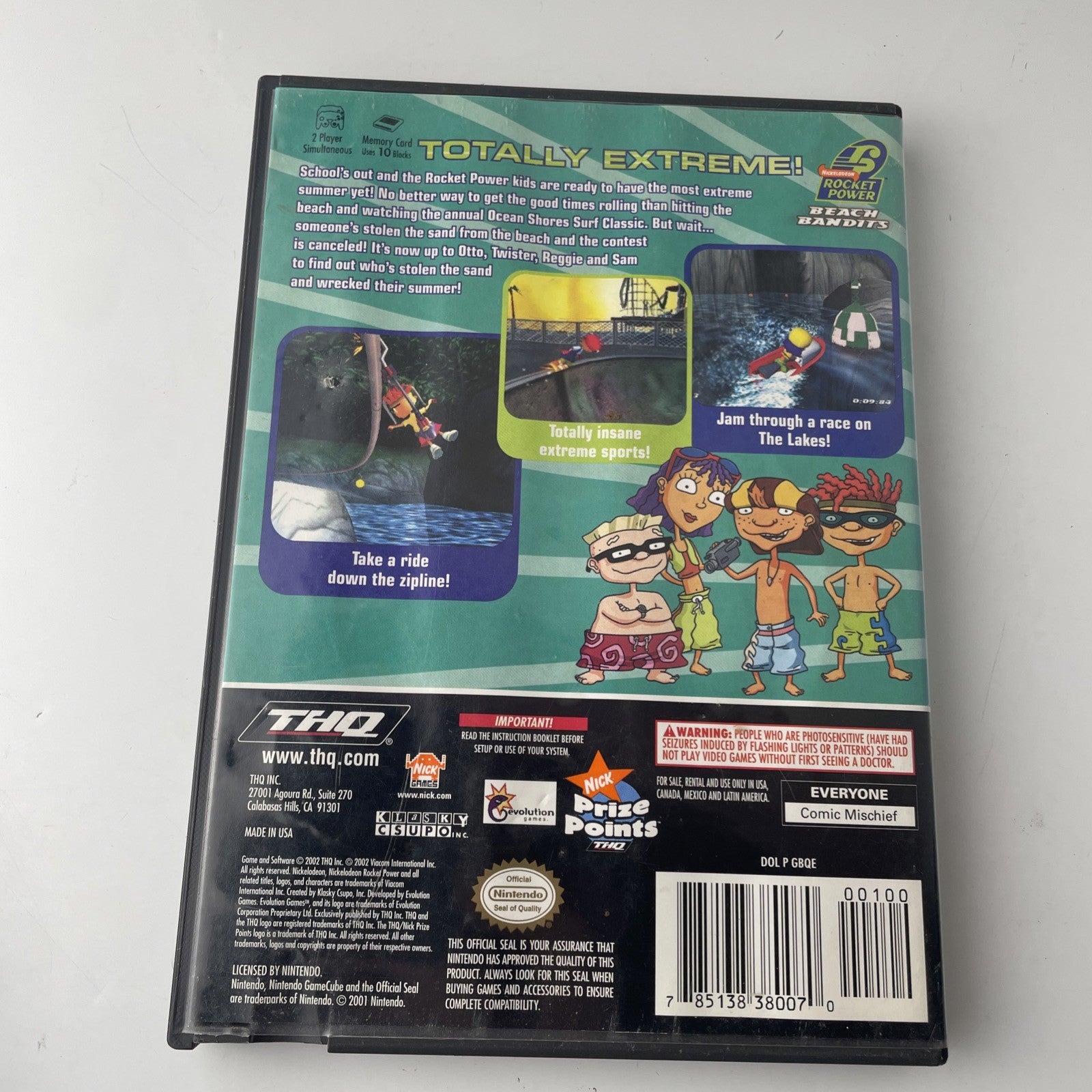 Rocket Power: Beach Bandits (Nintendo GameCube, 2002) Complete CIB Tested