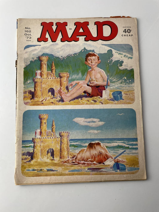 Vintage MAD Magazine No. 162 October 1973 Alfred E. Neuman Nixon Satire Humor