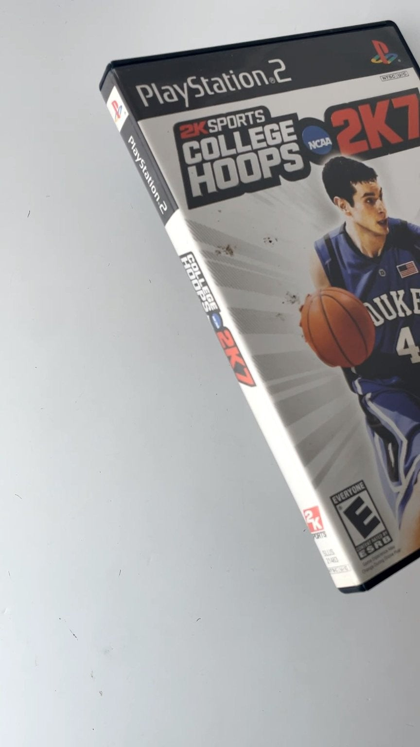 2K Sports College Hoops NCAA 2K7 PlayStation 2 Video Game Multiplayer NO MANUAL