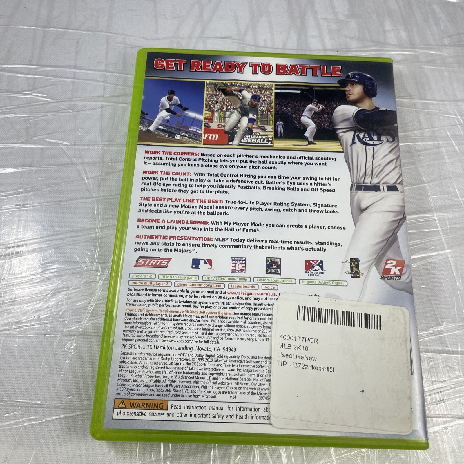 Major League Baseball 2K10 (Microsoft Xbox 360, 2010) Tested