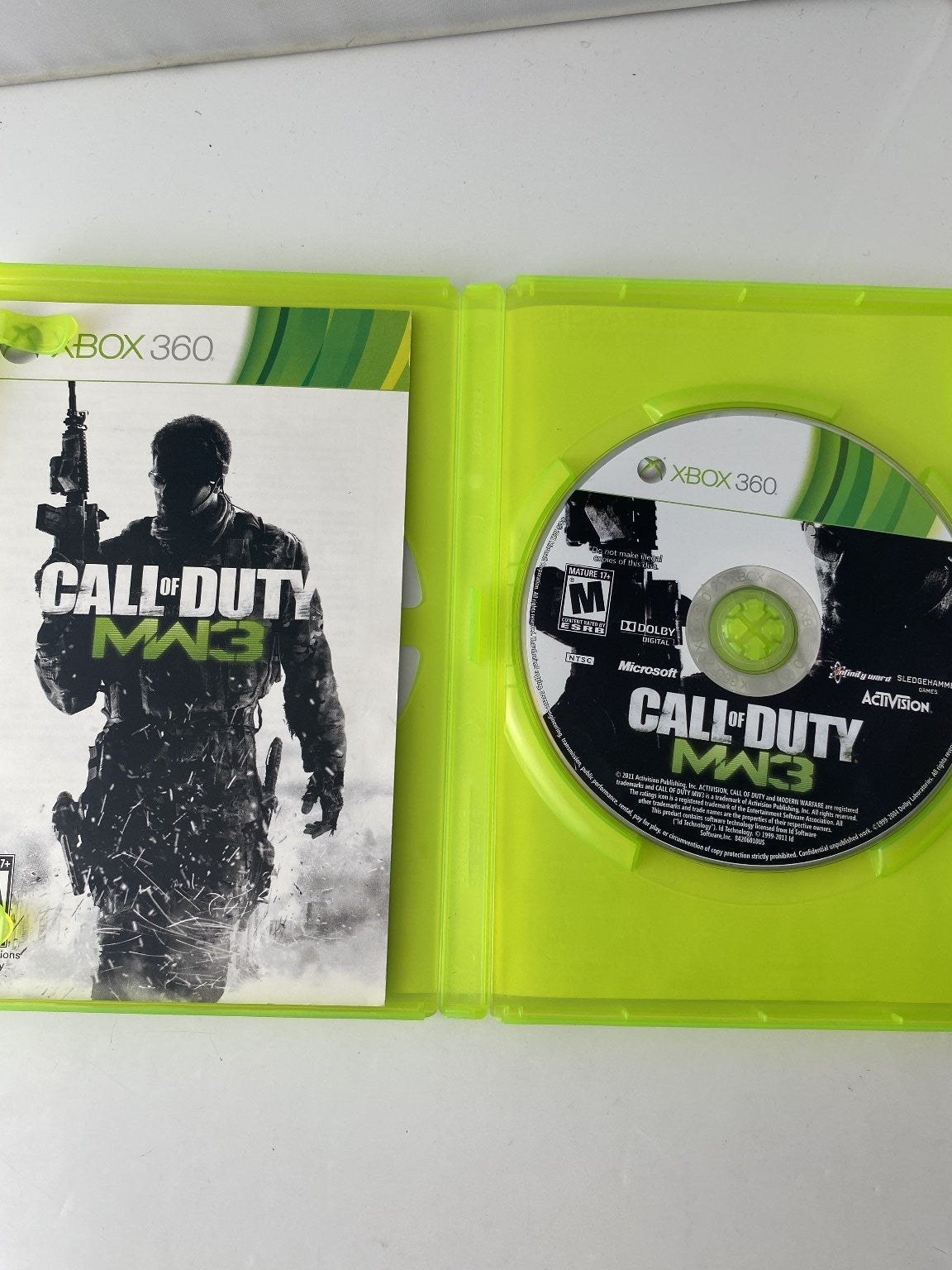 Call of Duty Modern Warfare 3 Xbox 360 Video Game Multiplayer FPS Action