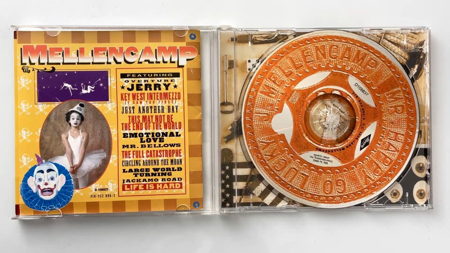 John Mellencamp - Mr. Happy Go Lucky CD 1996 Rock Mercury Label
