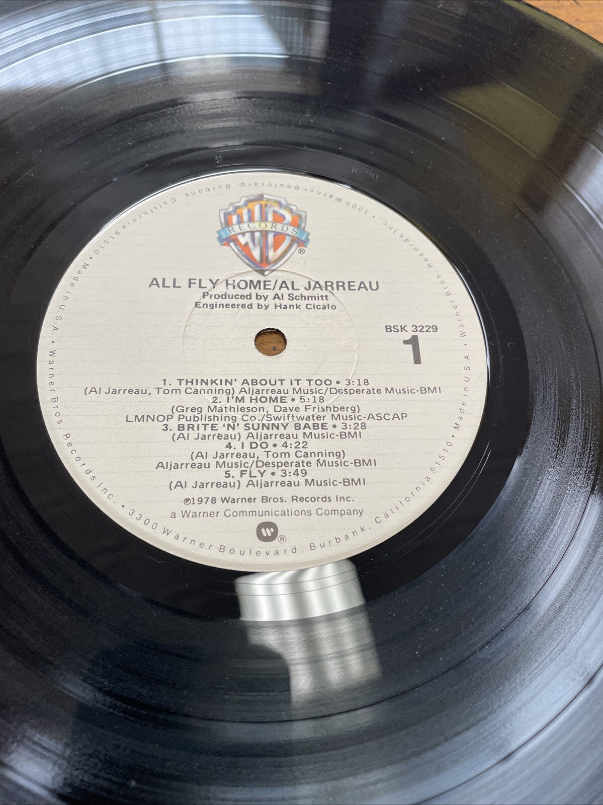 AL JARREAU All Fly Home LP Rare promo Gold Stamp 70s R&b Soul Group WB 1978
