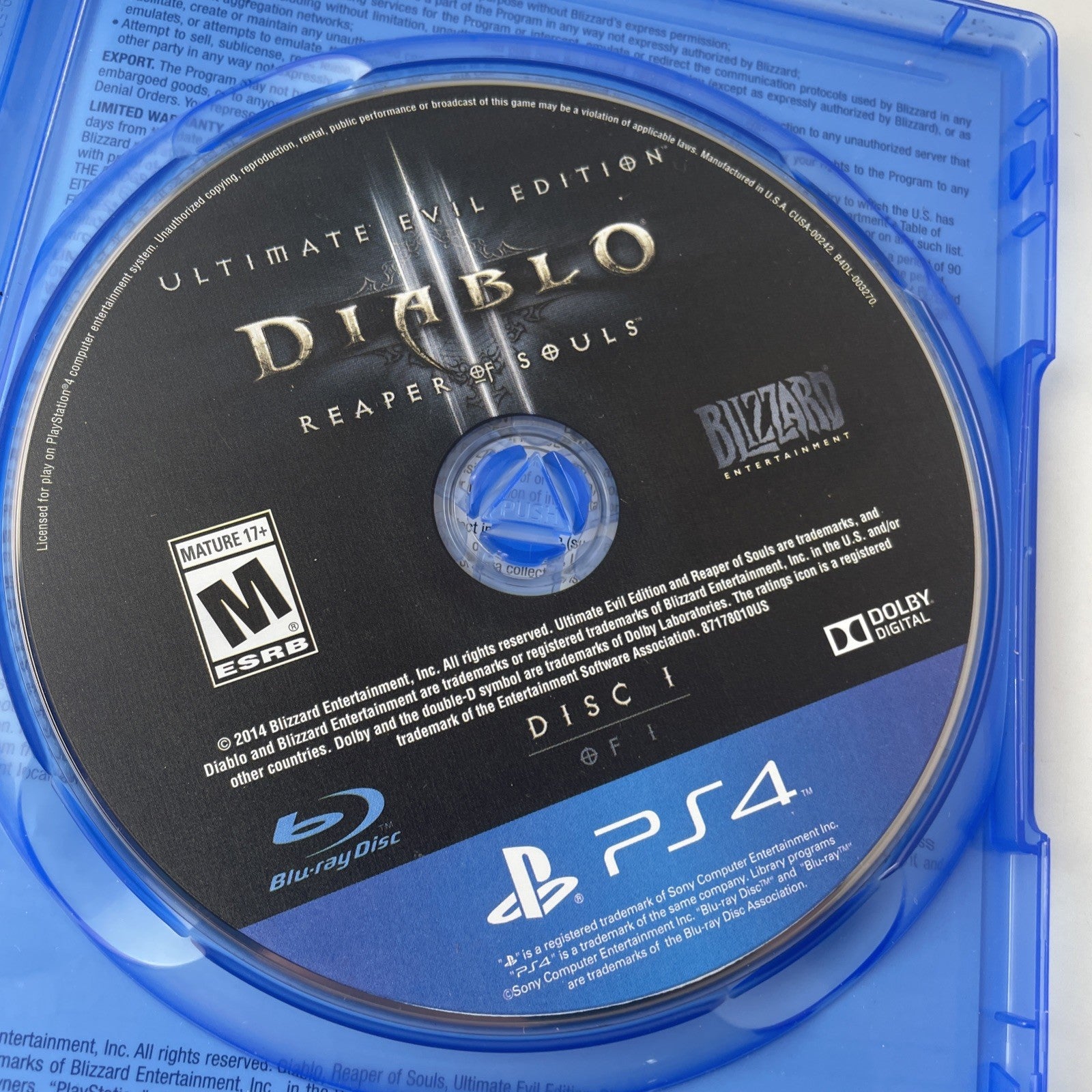 Diablo III: Ultimate Evil Edition PS4 Playstation 4 Game 3