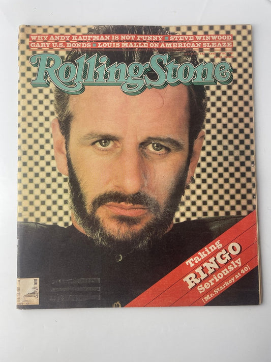 Rolling Stone Magazine April 30 1981 Ringo Starr Cover Steve Winwood