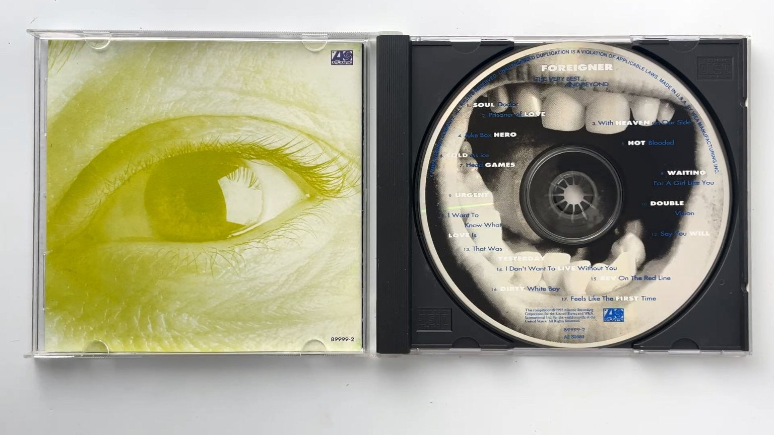 Foreigner - The Very Best... And Beyond CD 1992 Rock Atlantic