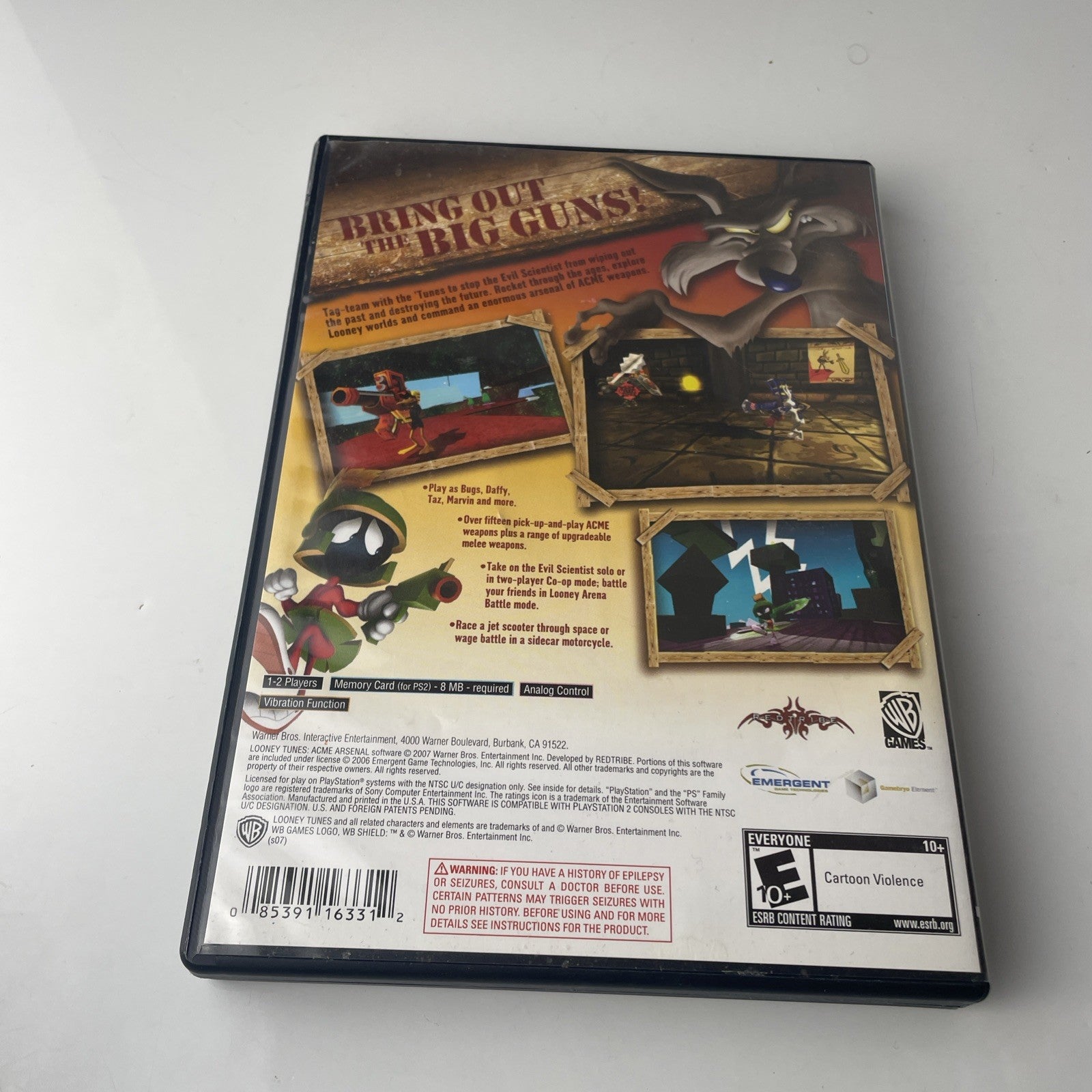 Looney Tunes Acme Arsenal Ps2 No Manual Playstation Game