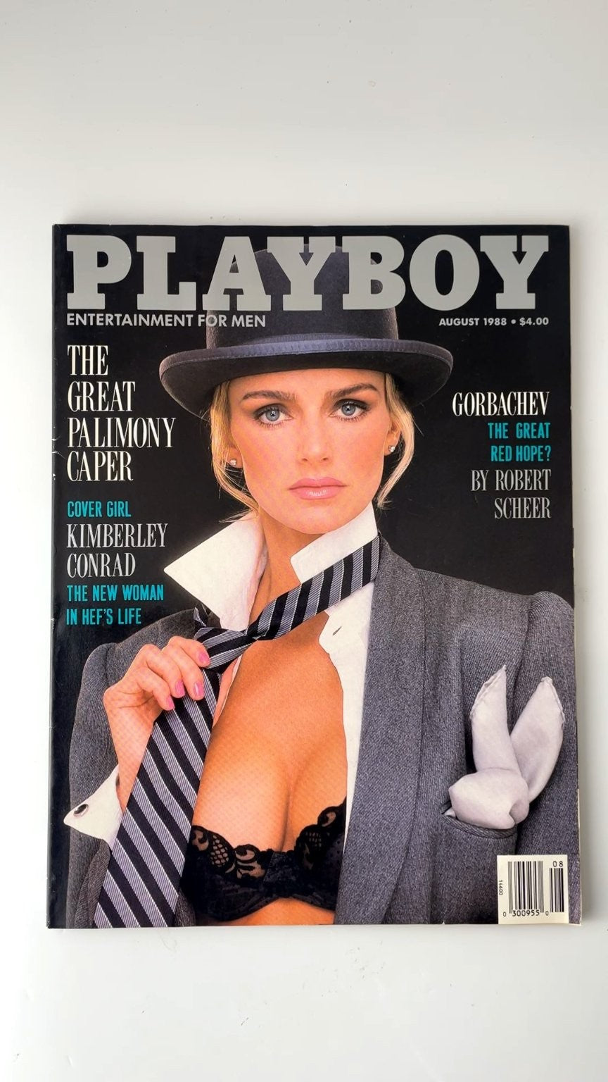 Playboy August 1988 Kimberley Conrad Cover Gorbachev Interview