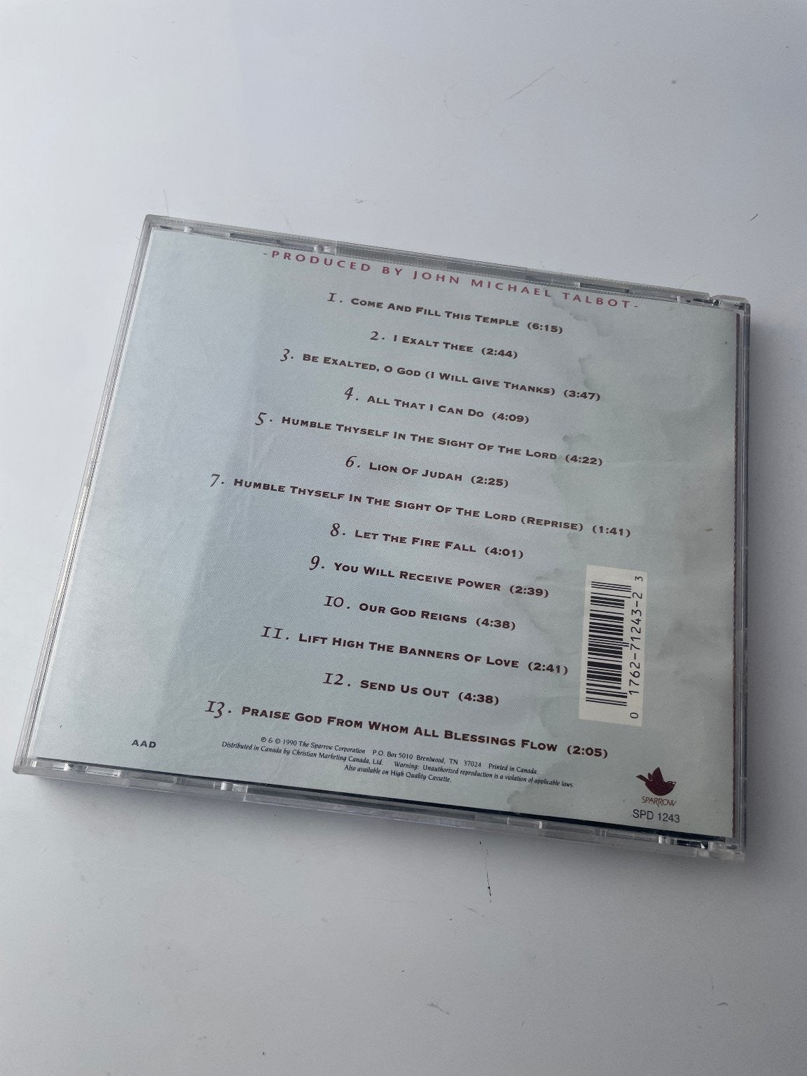 John Michael Talbot - Come Worship The Lord Vol. 1 CD 1990 Christian Sparrow