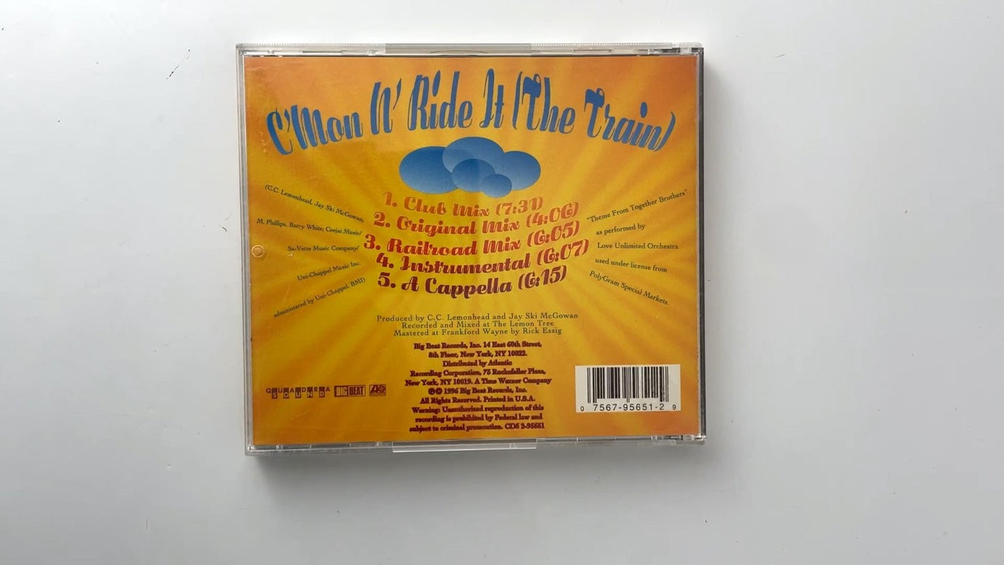 Quad City DJ's - C'Mon N' Ride It (The Train) CD 1996 Big Beat Hip Hop