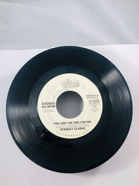 Stanley Clarke - You Are The One For Me WL Promo 45 NM Epic Records Vintage 80s