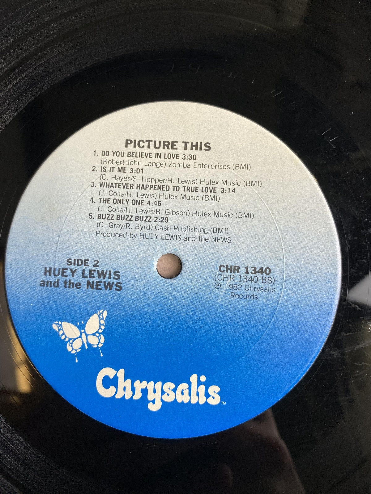 Vintage Huey Lewis & The News Picture This Vinyl LP 1982 Chrysalis Rock Pop