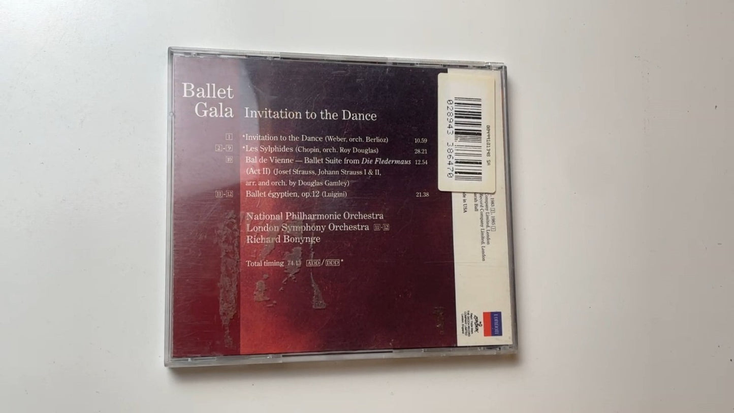 Ballet Gala Invitation to the Dance CD 1985 Classical London D 120674