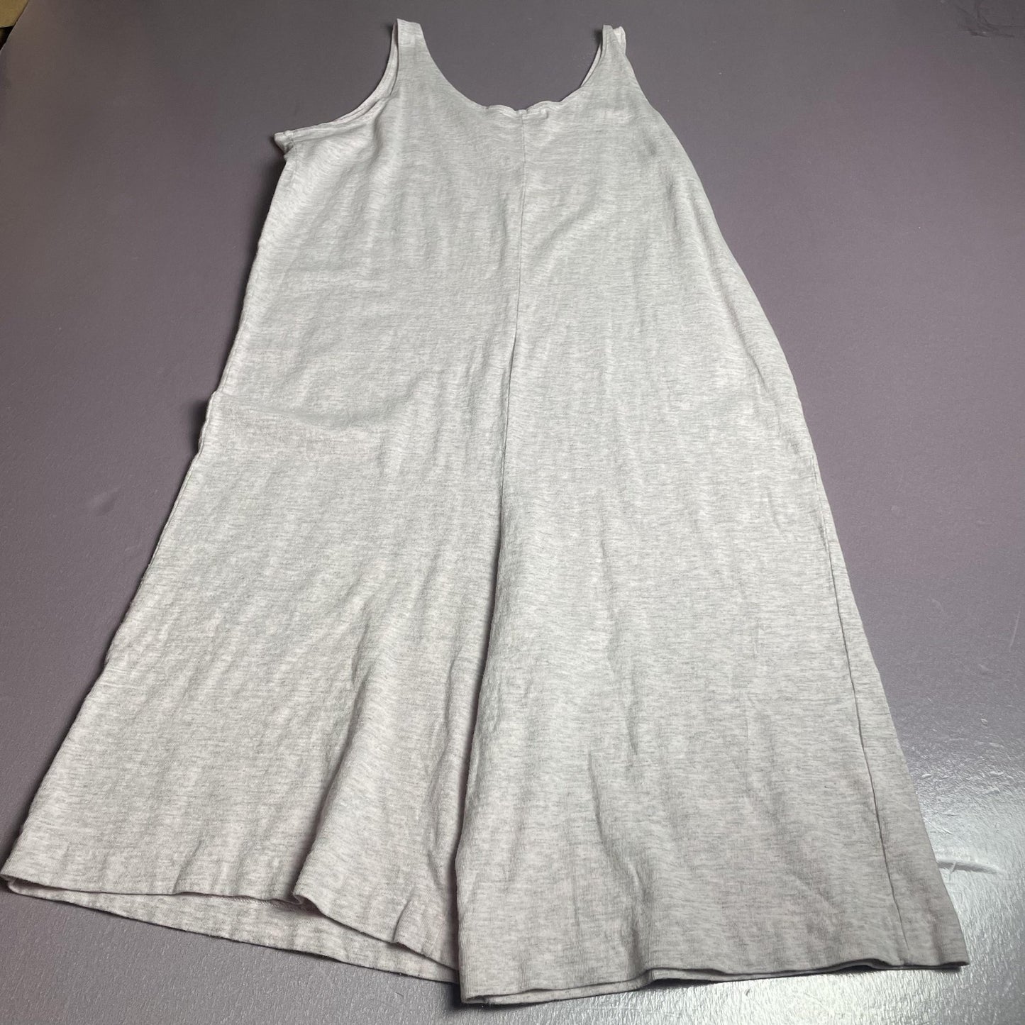 Ron Jon Surf Shop Jumpsuit Womens One Size Gray Tank Wide Leg Casual Made USA