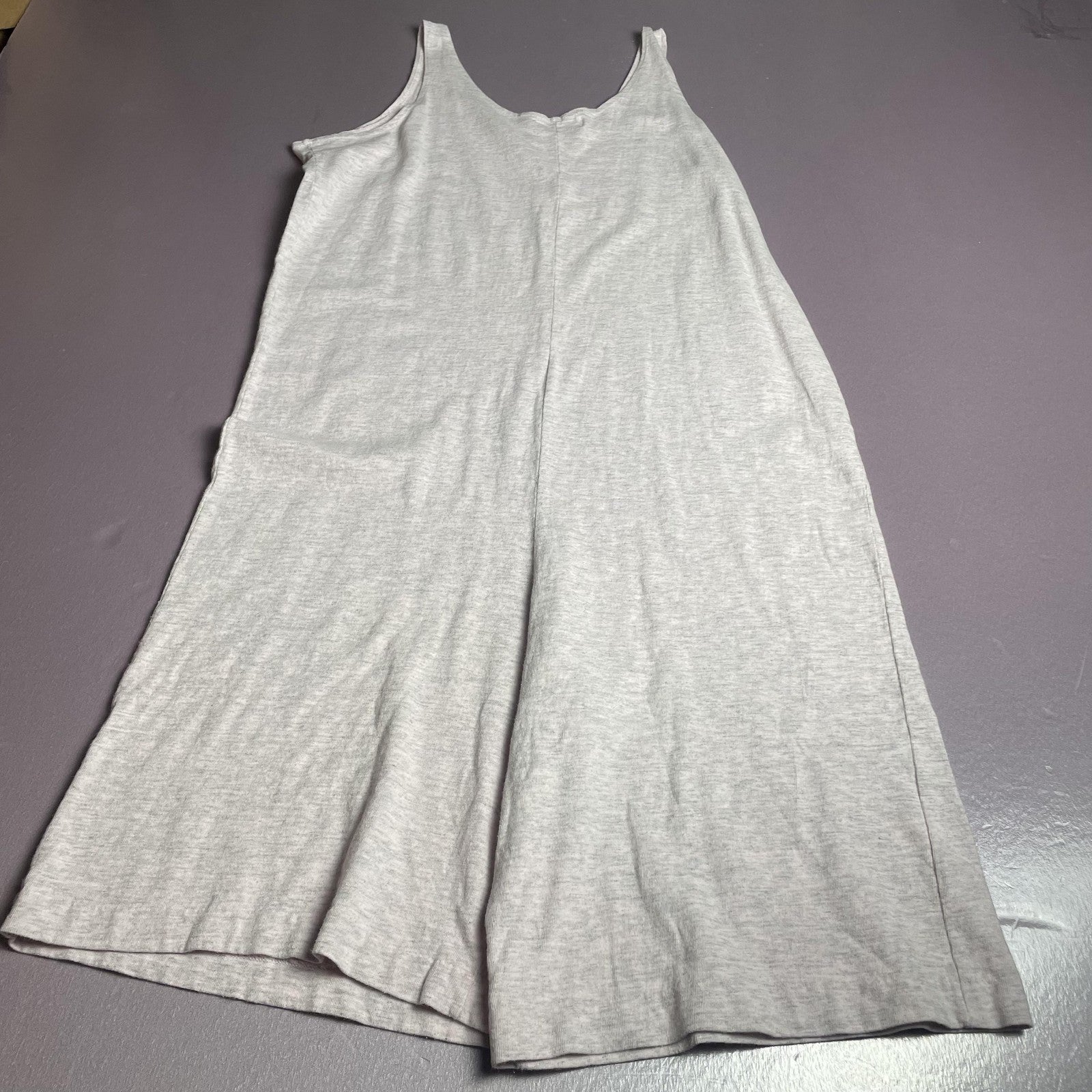 Ron Jon Surf Shop Jumpsuit Womens One Size Gray Tank Wide Leg Casual Made USA