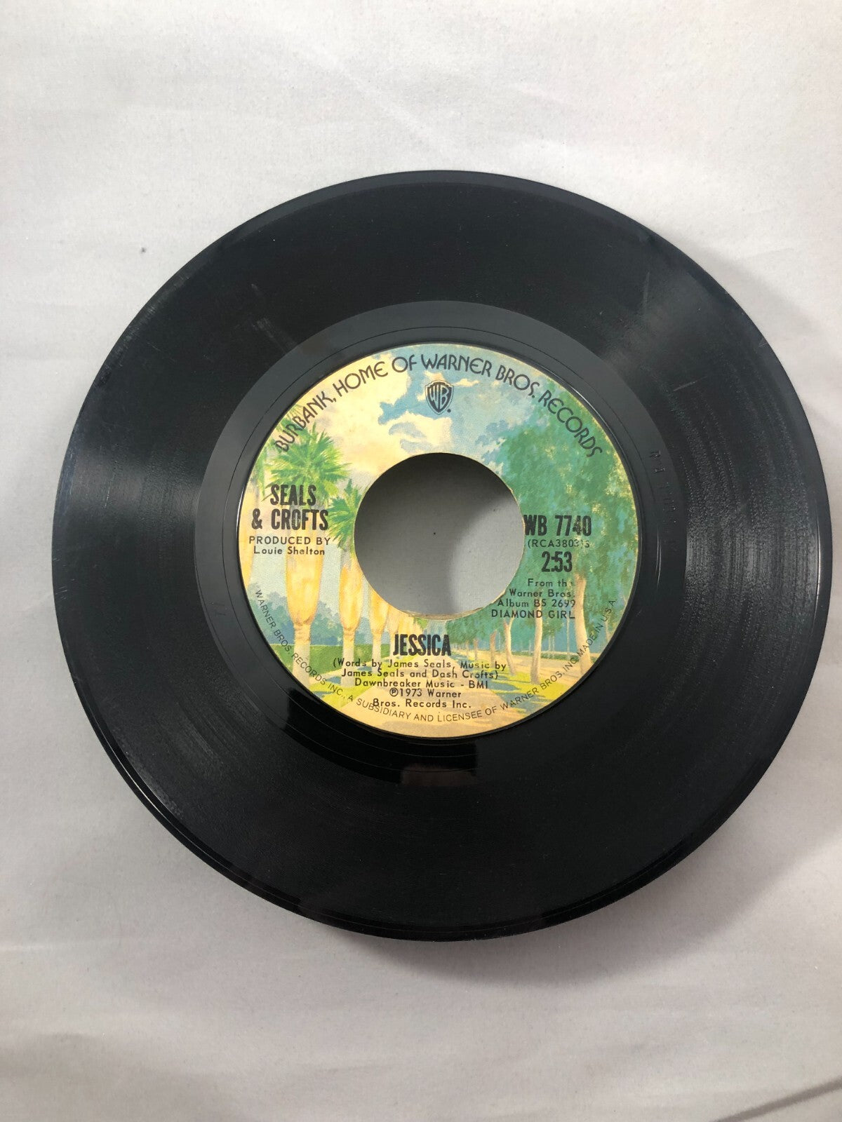 Seals & Croft - Jessica - Warner Bros (45 RPM 7”) (RC5) G+