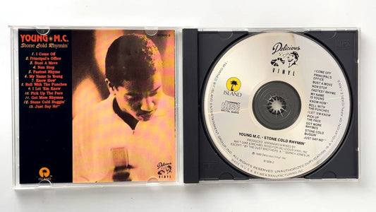 Young M.C. - Stone Cold Rhymin' CD 1989 Hip Hop Island Delicious Vinyl