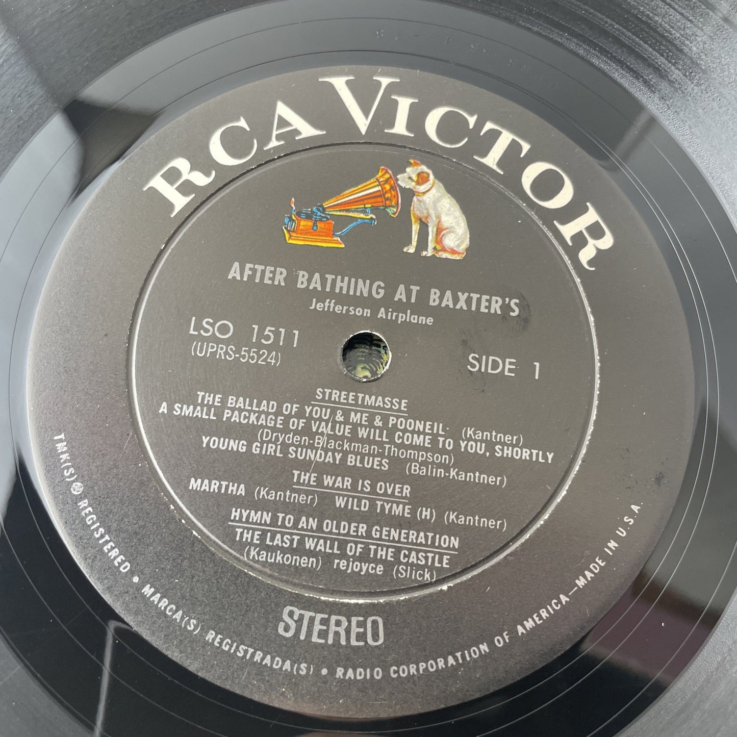 Jefferson Airplane After Bathing at Baxter's LP 1967 RCA LSO-1511 1st Press