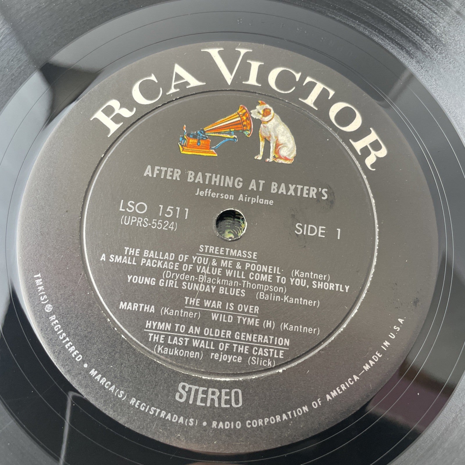 Jefferson Airplane After Bathing at Baxter's LP 1967 RCA LSO-1511 1st Press