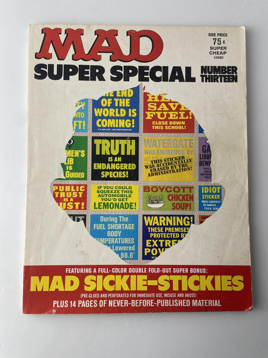 Vintage MAD Super Special Number Thirteen 1974 Humor Magazine Comic Don Martin