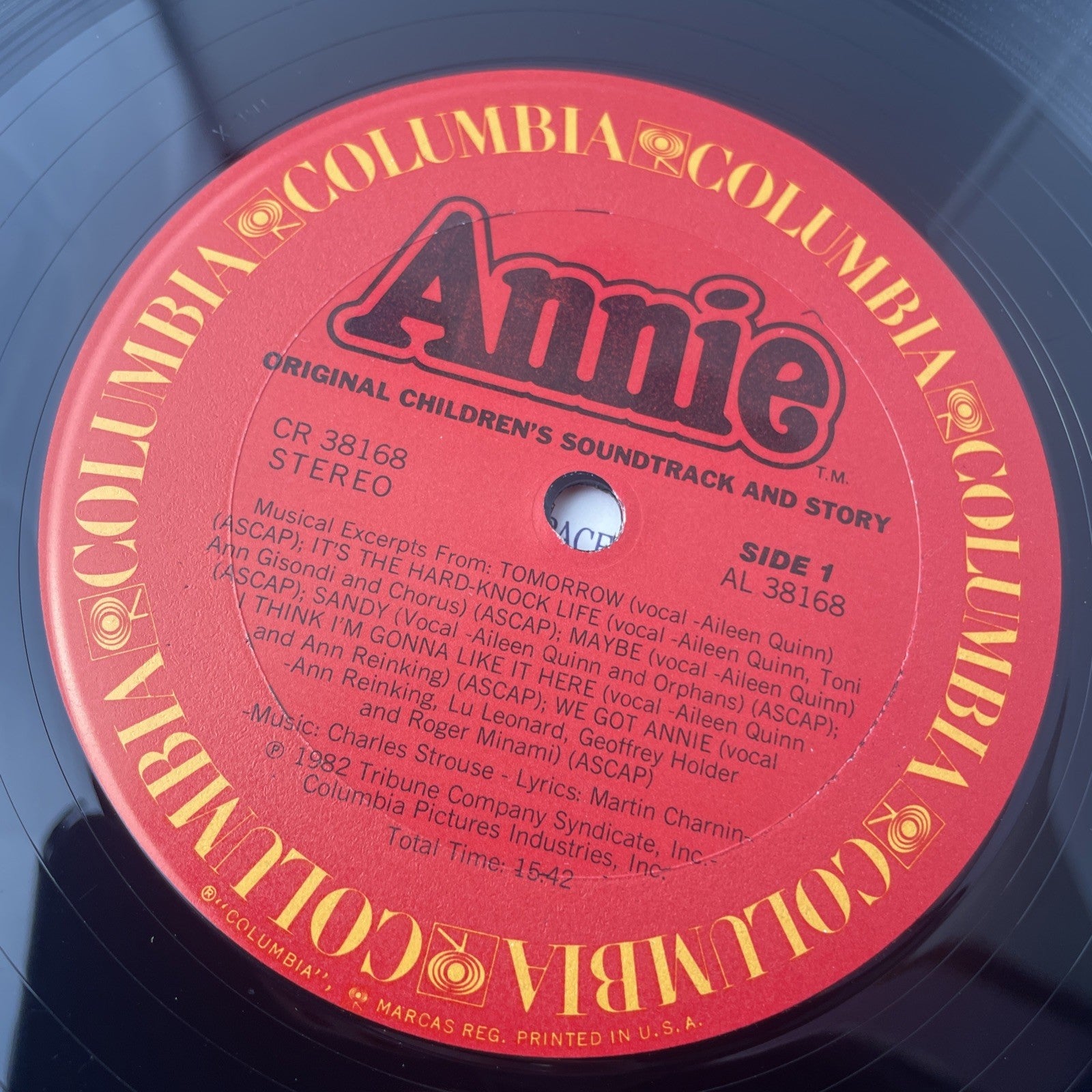 Annie Soundtrack Vinyl Record Gatefold LP 1982 Columbia Story Game Board VG