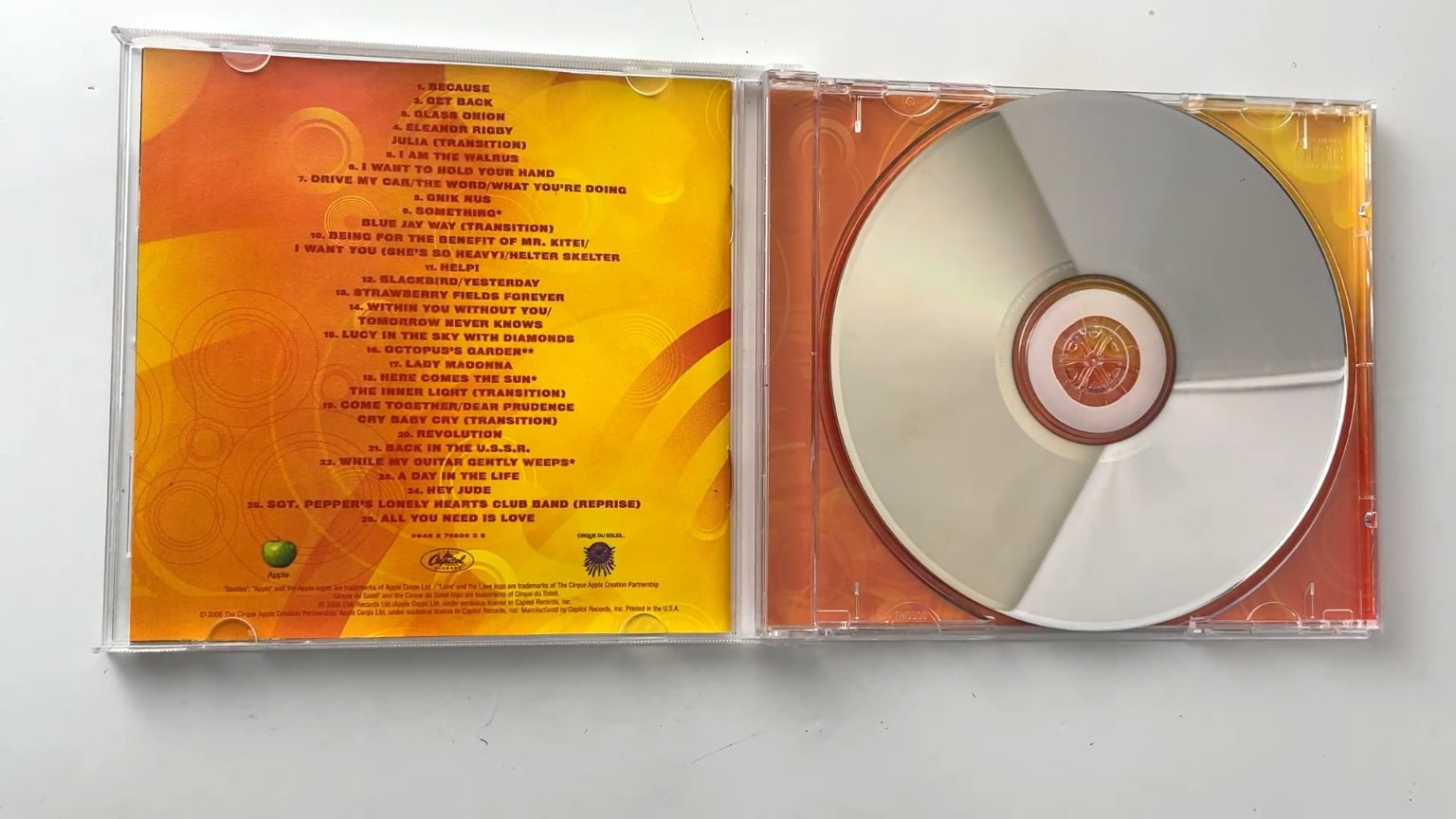 The Beatles - Love CD 2006 Cirque du Soleil Rock Pop Capitol