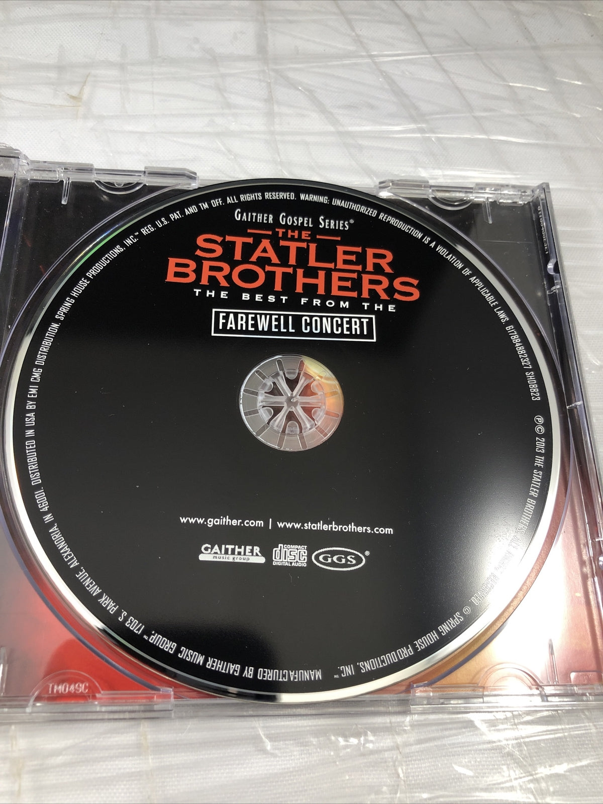 Statler Brothers Best From The Farewell Concert CD Gaither Gospel Southern