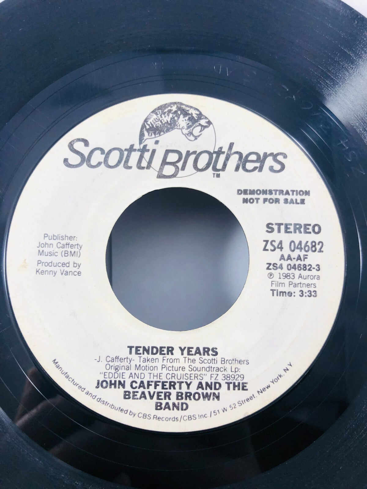John Cafferty Beaver Brown Band Tender Years Promo WLP  US 7” 45 Rare DJ vintage