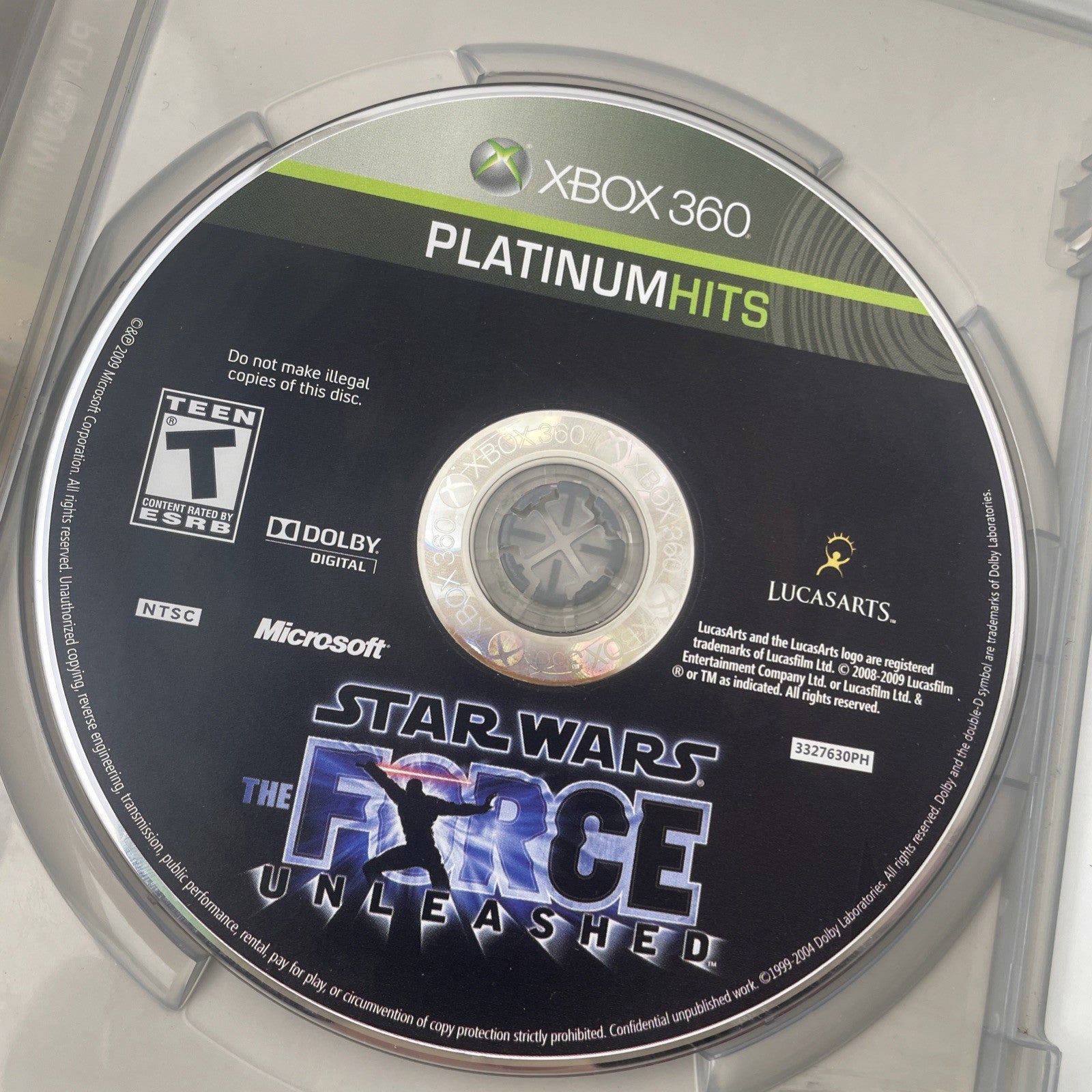 Star Wars: The Force Unleashed (Xbox 360, 2008) Tested Working **No Manual**