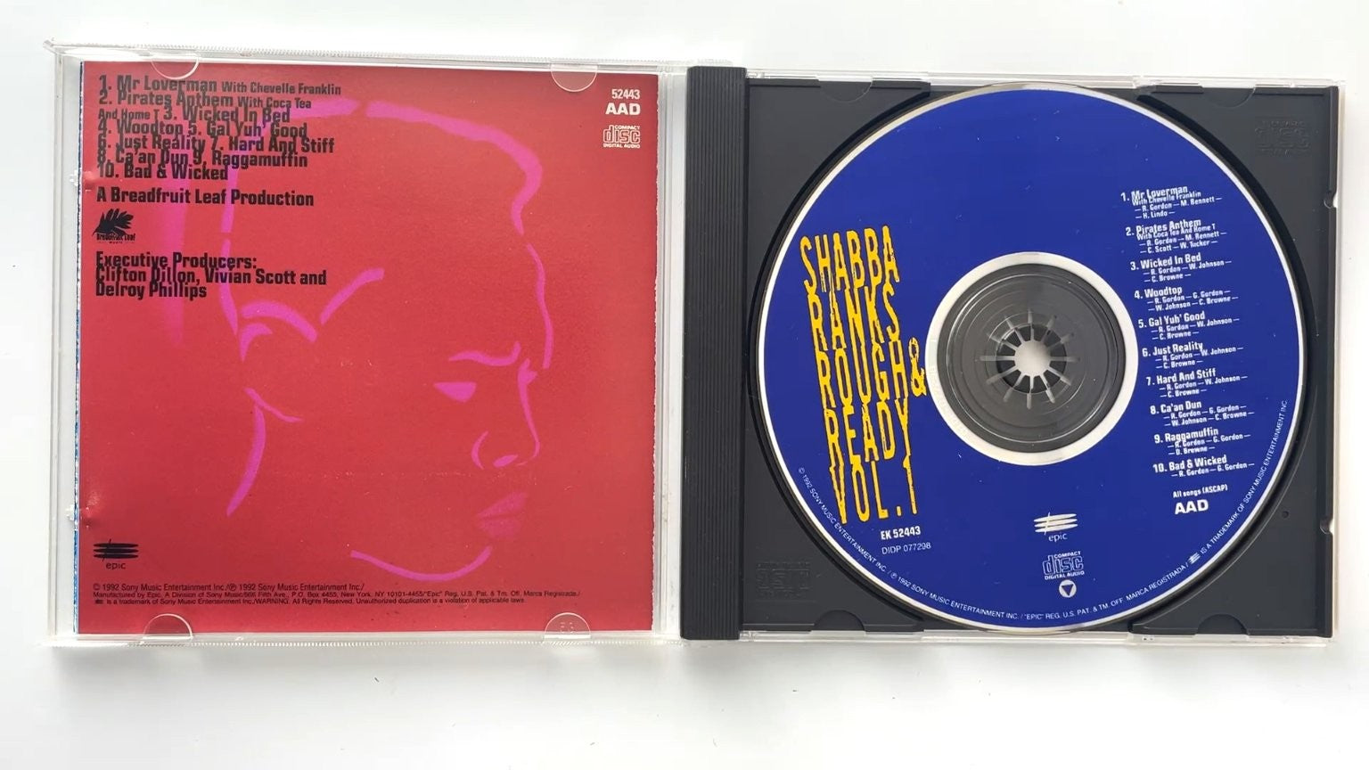 Shabba Ranks - Rough & Ready Vol. 1 CD 1992 Dancehall Reggae Epic