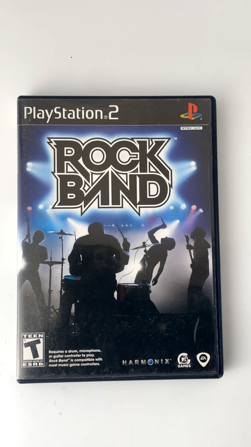 Rock Band PlayStation 2 Video Game Multiplayer Music Rhythm CIB VERY GOOD